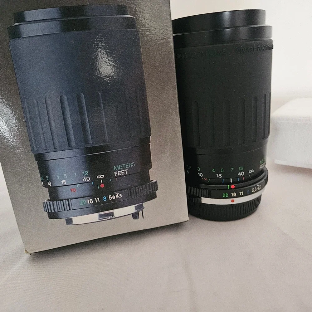 Vivitar 70-210mm f4.5-5.6 Macro Focusing Zoom Lens for Olympus OM Mount MC 52mm